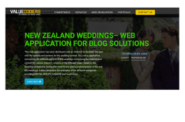 New Zealand Weddings– Web Application for Blog Solutions
